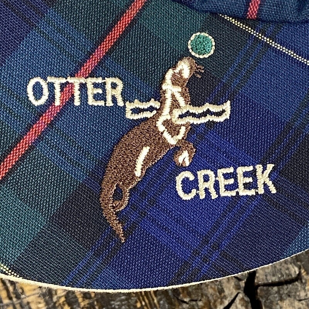 Texace Otter Creek Golf Course Women's Reversible Beige & Tartan Plaid Visor New - Picture 6 of 16
